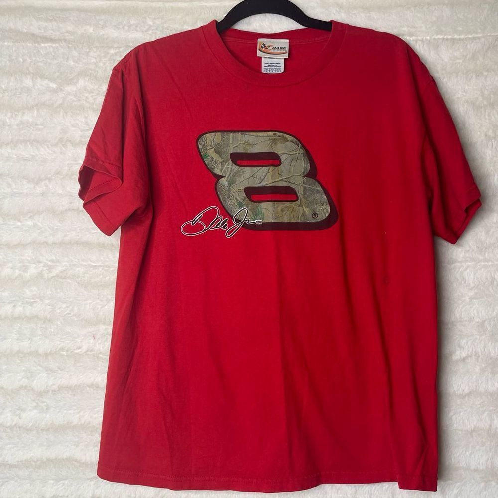 Dale Earnhardt Jr 8 size M Red t-shirt Real Tree camo